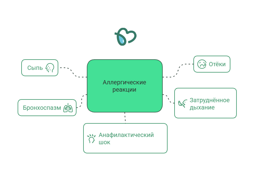 Аллергические реакции (инфографика)